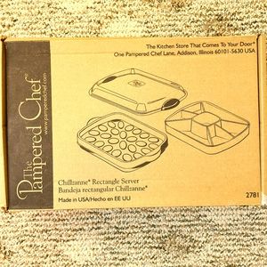 Pampered Chef Chillzanne Rectangle Tray
